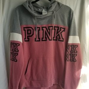 PINK pink and grey hoodie, super comfy!  Large